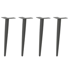 Couchtischbeine Konische Form 4 Stk. Anthrazit 42-43 cm Stahl