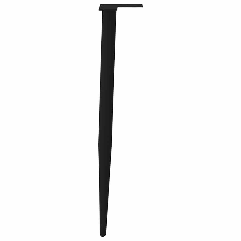 Konsolentischbeine Konische Form 4 Stk. Schwarz 72-73 cm Stahl