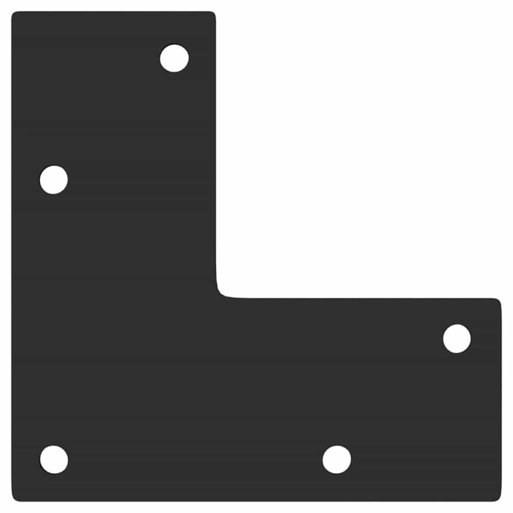 Konsolentischbeine Konische Form 4 Stk. Schwarz 72-73 cm Stahl