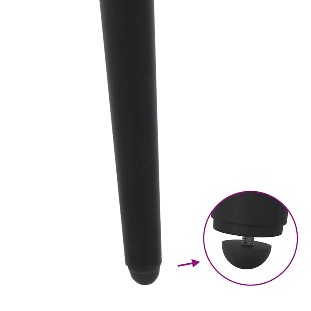 Konsolentischbeine Konische Form 4 Stk. Schwarz 72-73 cm Stahl