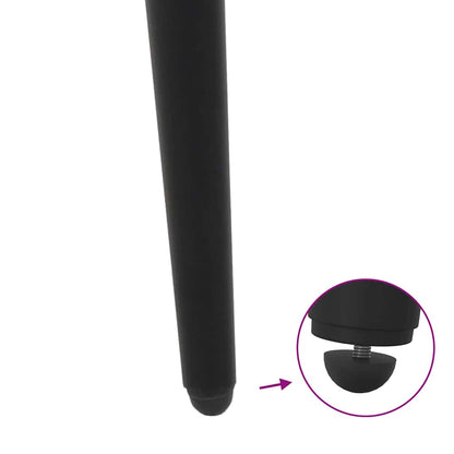 Konsolentischbeine Konische Form 4 Stk. Schwarz 72-73 cm Stahl