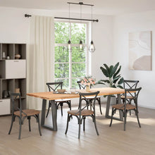 Esstischbeine V-Form 2 Stk. Anthrazit 50x(72-73,3) cm Stahl