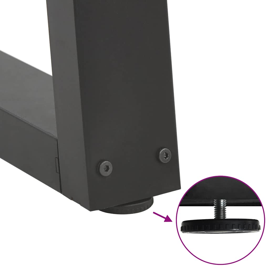 Esstischbeine V-Form 2 Stk. Anthrazit 50x(72-73,3) cm Stahl