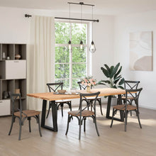 Esstischbeine V-Form 2 Stk. Schwarz 60x(72-73,3) cm Stahl