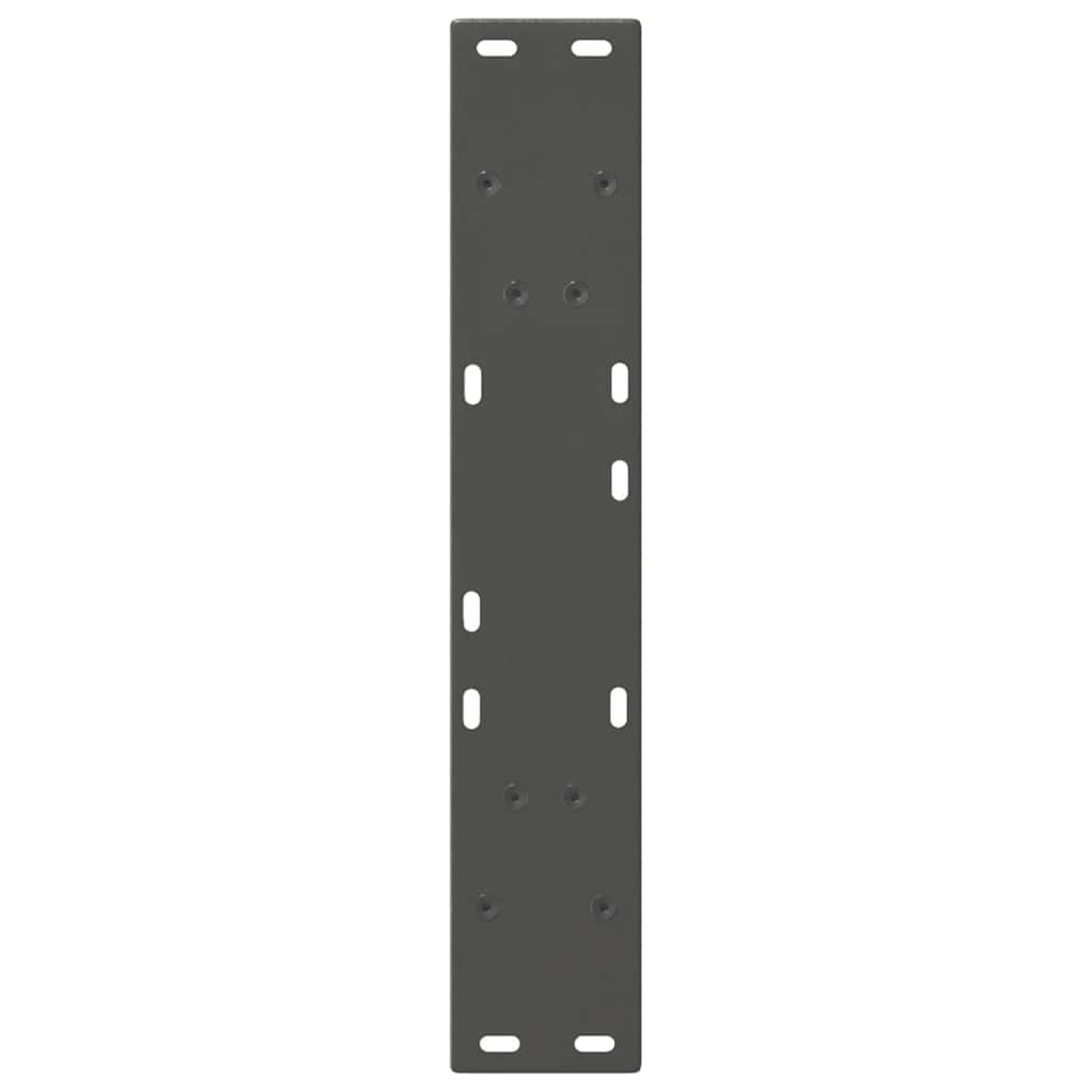 Esstischbeine V-Form 2 Stk. Anthrazit 60x(72-73,3) cm Stahl