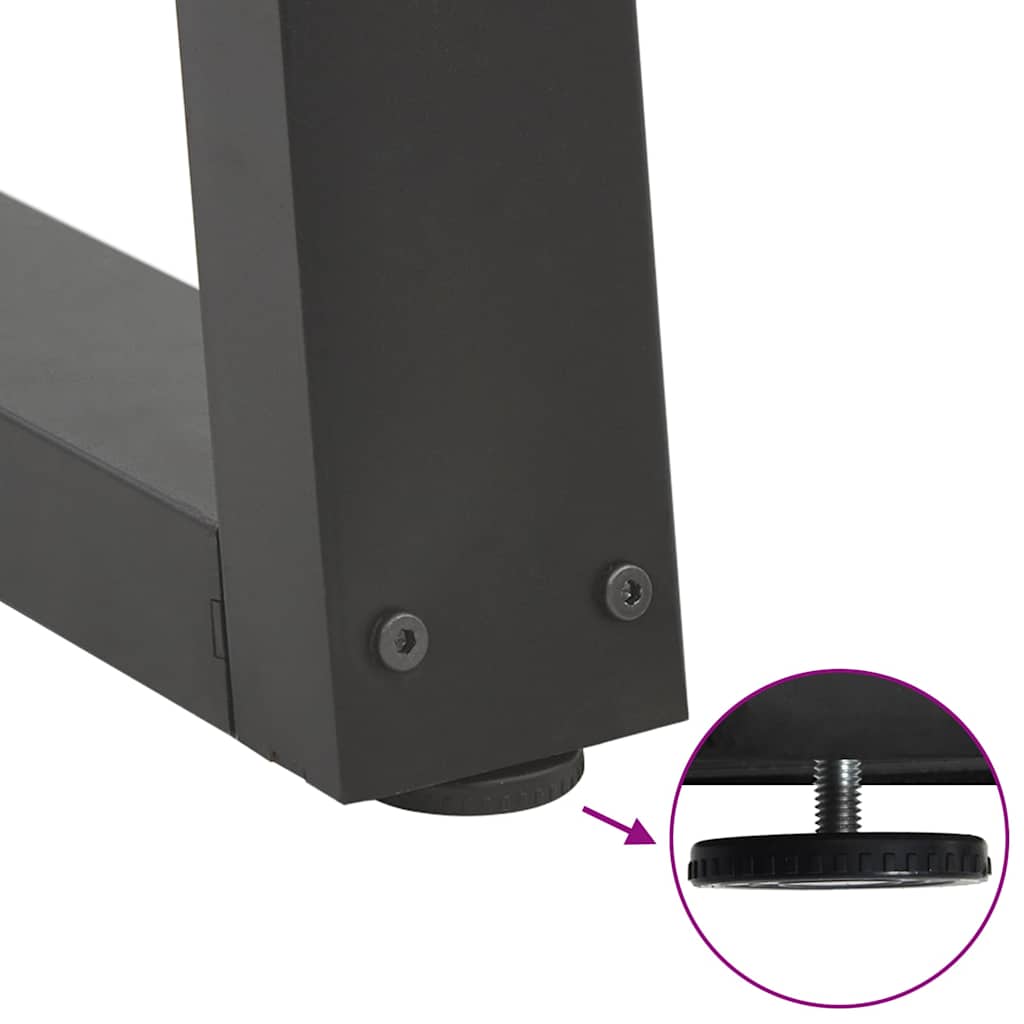 Esstischbeine V-Form 2 Stk. Anthrazit 60x(72-73,3) cm Stahl