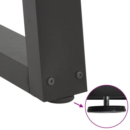 Esstischbeine V-Form 2 Stk. Anthrazit 60x(72-73,3) cm Stahl