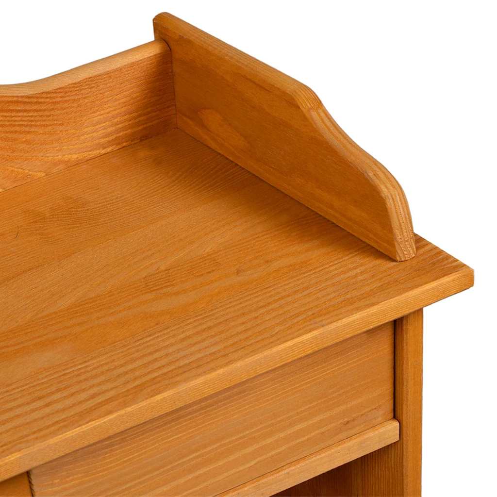 Weinregal Braun 90 x 60 x 30 cm Massivholz Kiefer