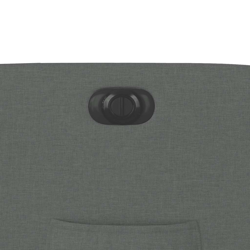 Relaxsessel mit Aufstehhilfe Elektrisch Dunkelgrau Stoff