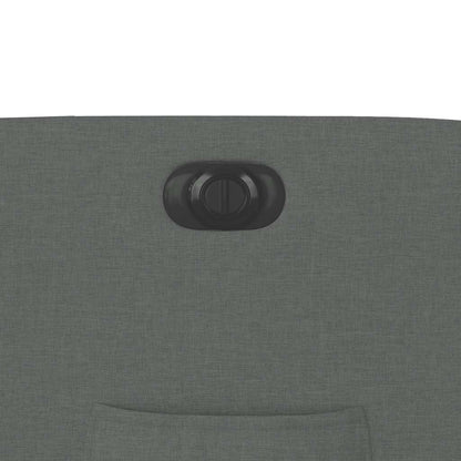 Relaxsessel mit Aufstehhilfe Elektrisch Dunkelgrau Stoff