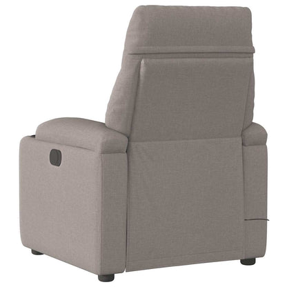 Massagesessel Elektrisch Taupe Stoff