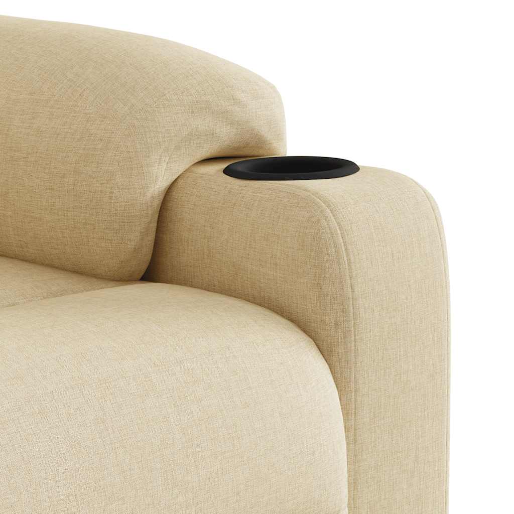 Massagesessel Elektrisch Creme Stoff