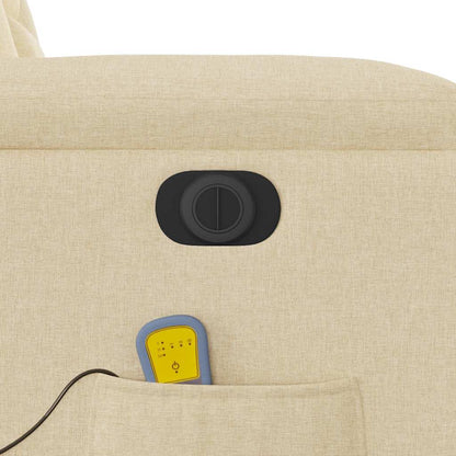 Massagesessel Elektrisch Creme Stoff