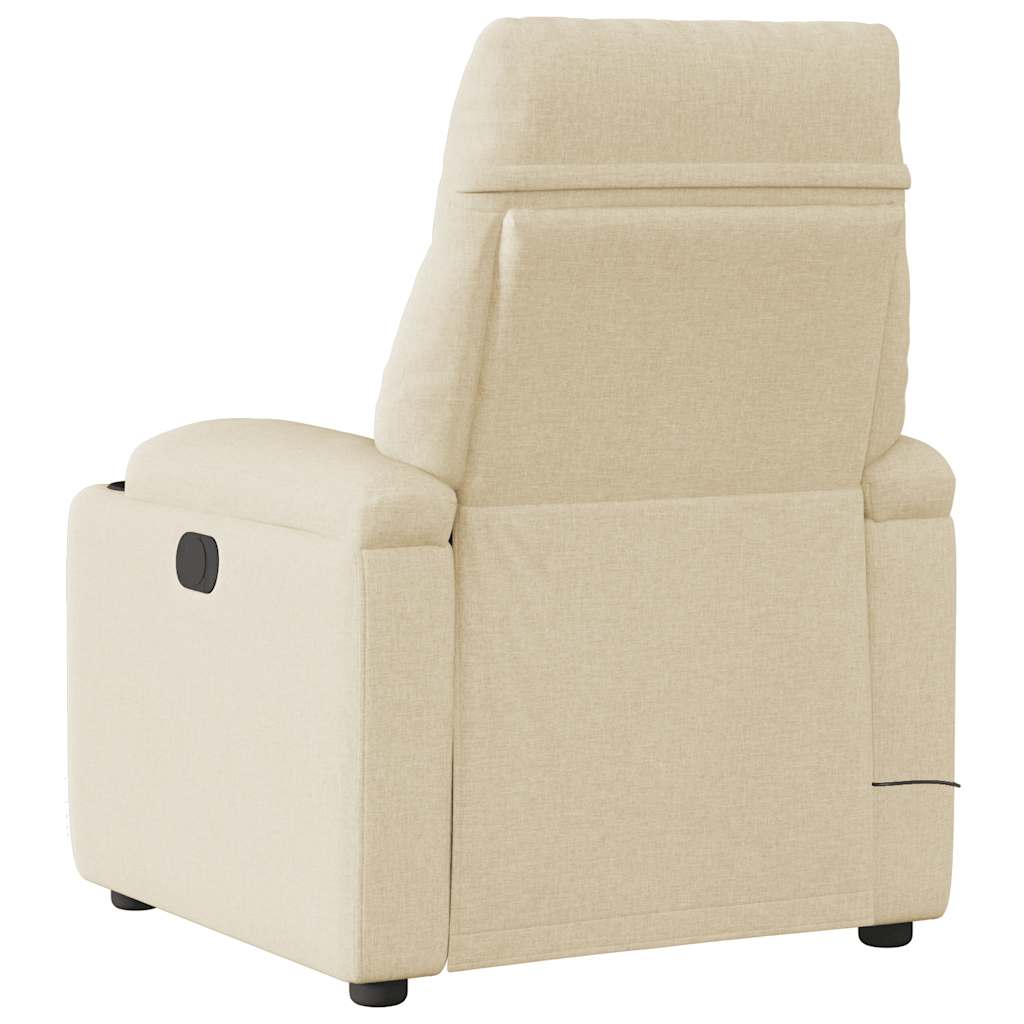 Massagesessel Elektrisch Creme Stoff