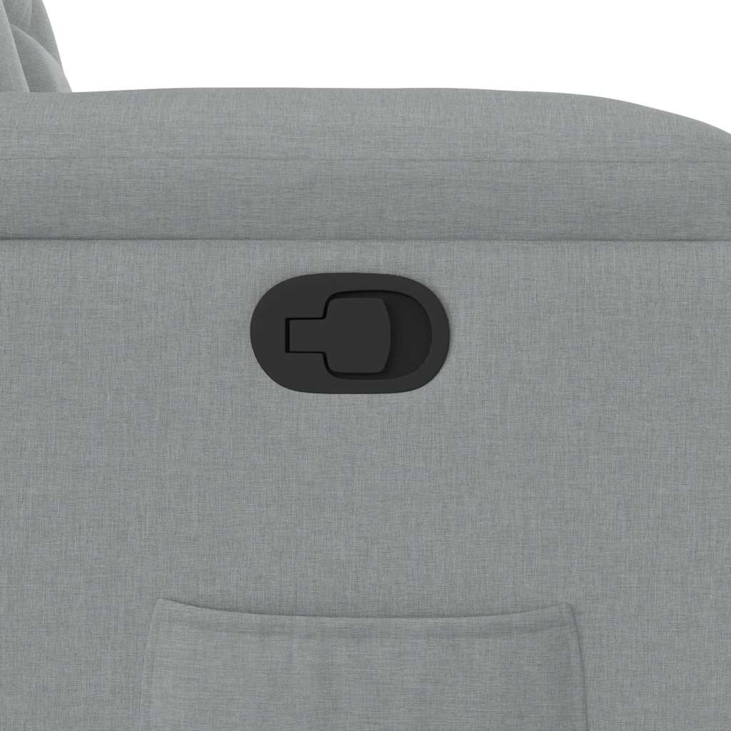 Relaxsessel mit Aufstehhilfe Hellgrau Stoff