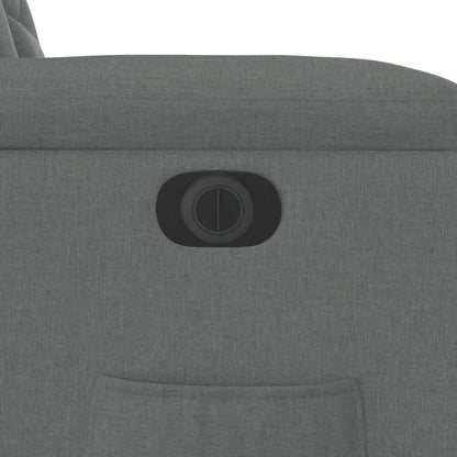 Relaxsessel mit Aufstehhilfe Elektrisch Dunkelgrau Stoff