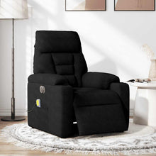 Massagesessel Elektrisch Schwarz Mikrofasergewebe