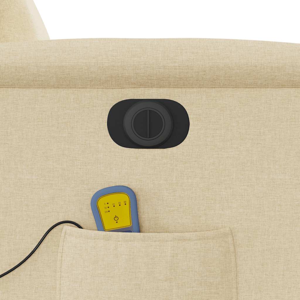 Massagesessel Elektrisch Creme Stoff