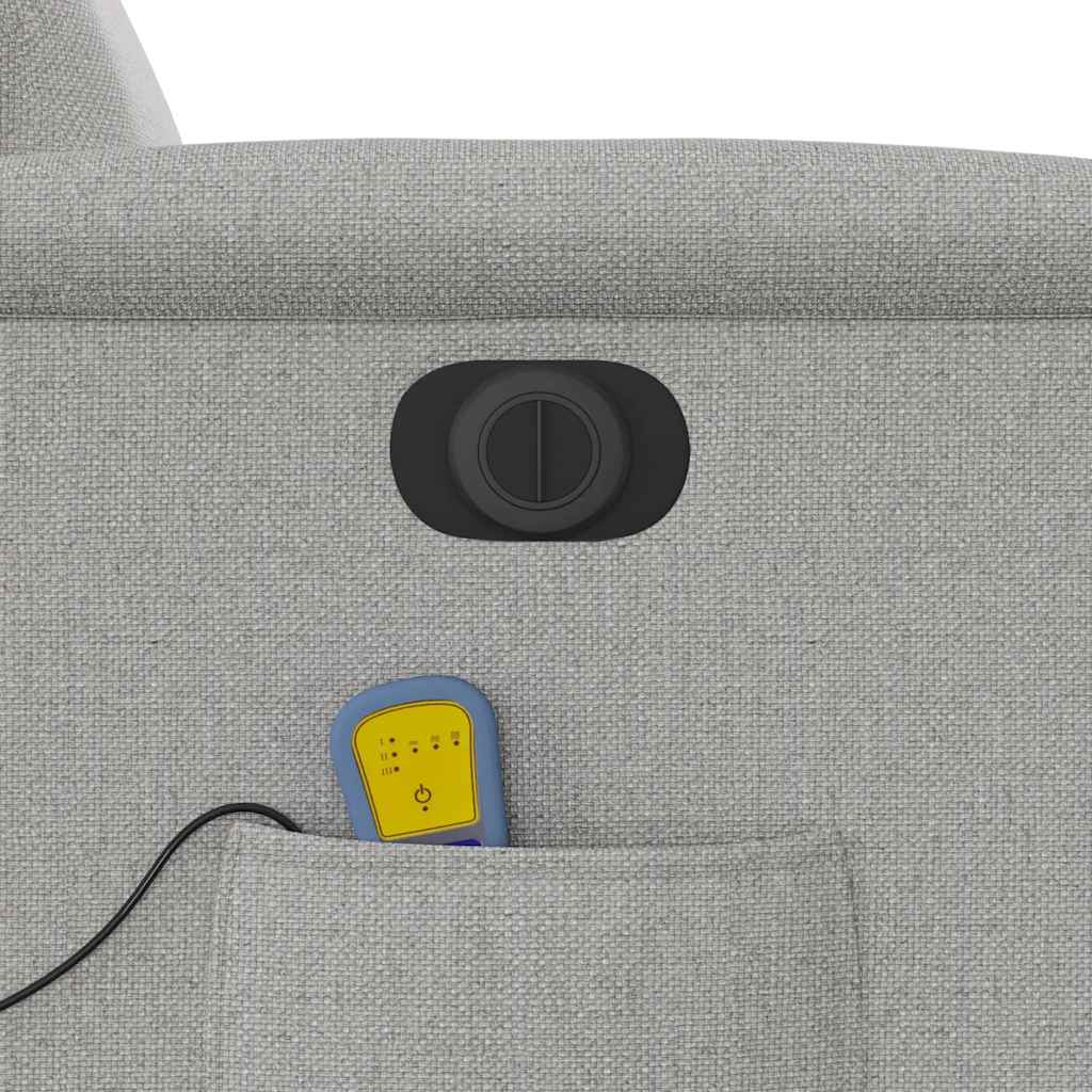 Massagesessel Elektrisch Wolkengrau Stoff