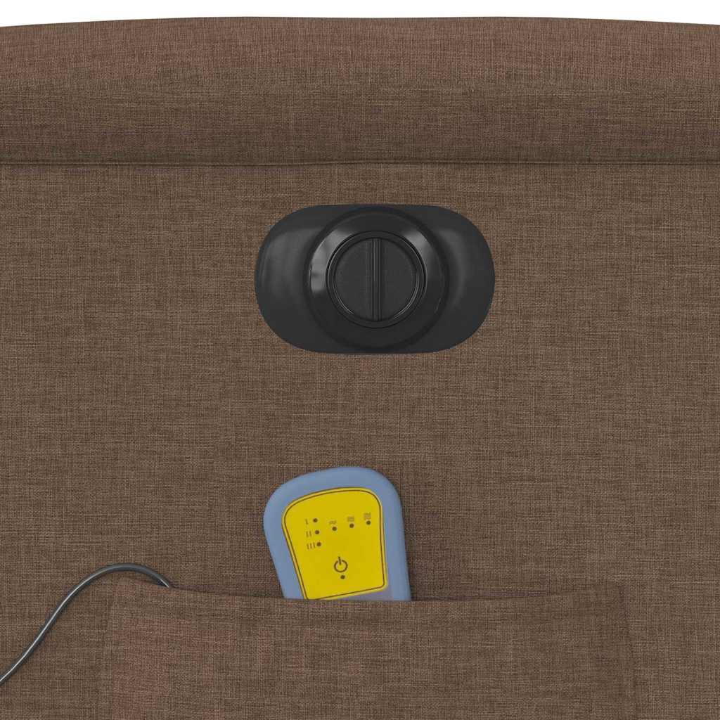 Massagesessel Elektrisch Braun Stoff