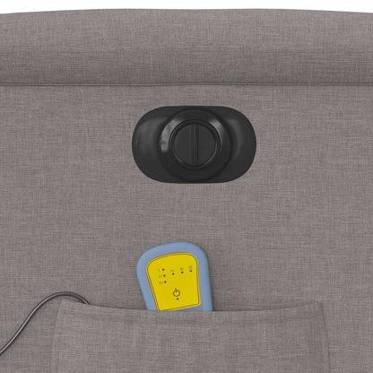 Massagesessel Elektrisch Taupe Stoff