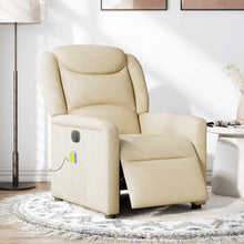 Massagesessel Elektrisch Creme Stoff