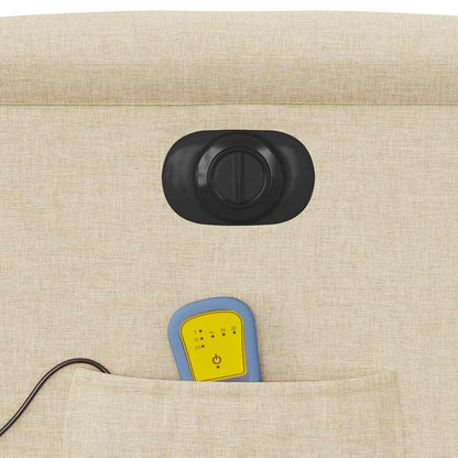 Massagesessel Elektrisch Creme Stoff