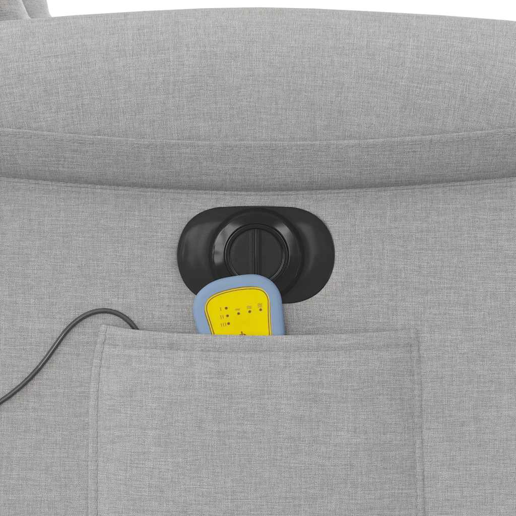 Massagesessel Elektrisch Wolkengrau Stoff