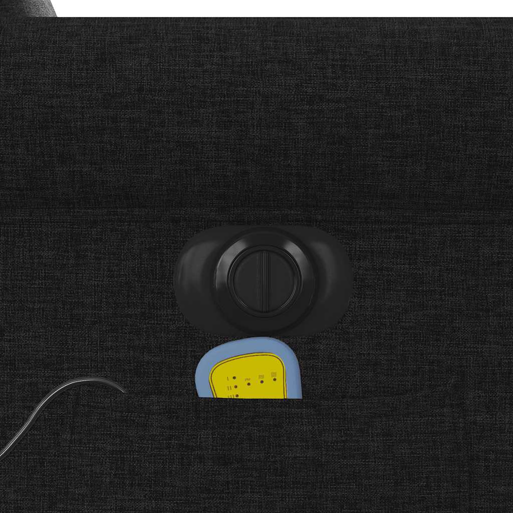 Massagesessel Elektrisch Schwarz Stoff