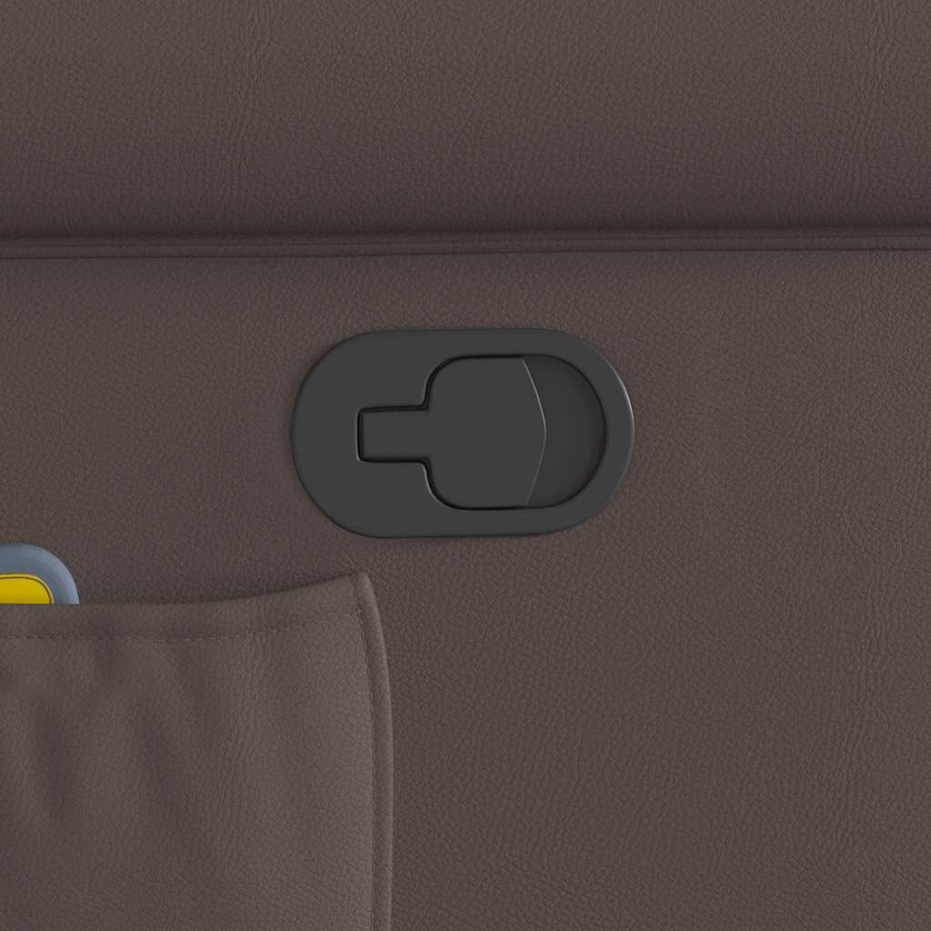 Stehsessel Massage Glänzendes Braun Kunstleder