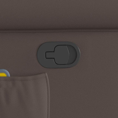 Stehsessel Massage Glänzendes Braun Kunstleder