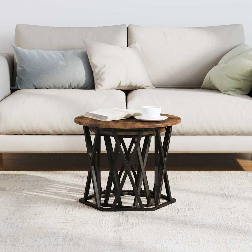 Beistelltisch 2 pcs Räuchereiche 50 x 50 x 40 cm