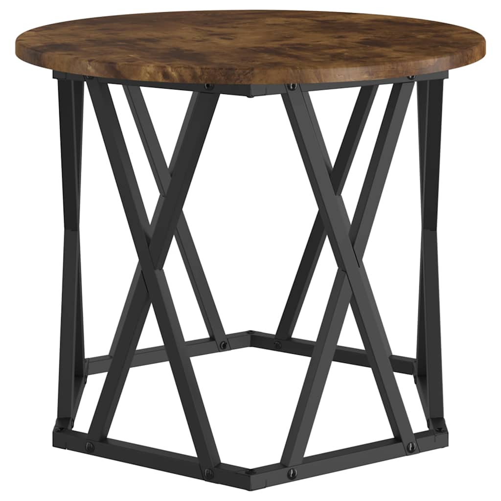 Beistelltisch 2 pcs Räuchereiche 50 x 50 x 40 cm