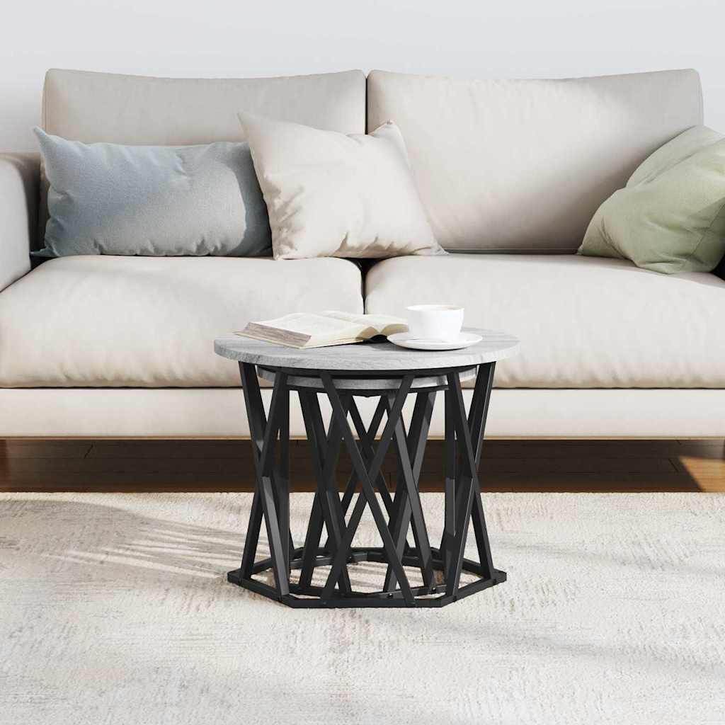 Beistelltisch 2 pcs Grau Sonoma 50 x 50 x 40 cm