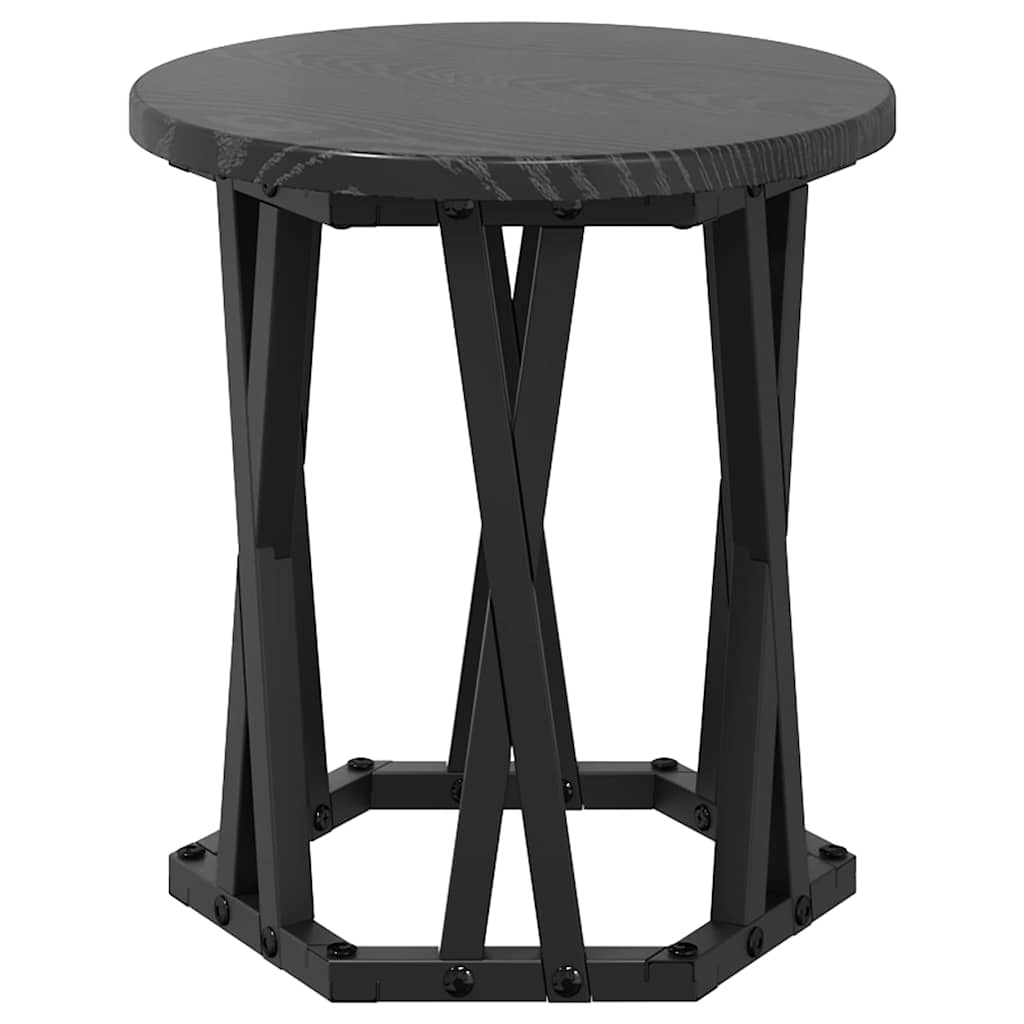 Nesting Beistelltisch 3 pcs Schwarze Eiche 53 x 53 x 40 cm