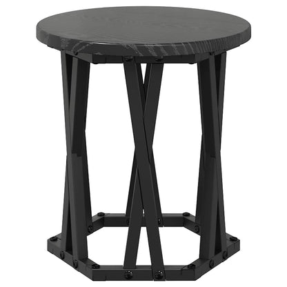 Nesting Beistelltisch 3 pcs Schwarze Eiche 53 x 53 x 40 cm