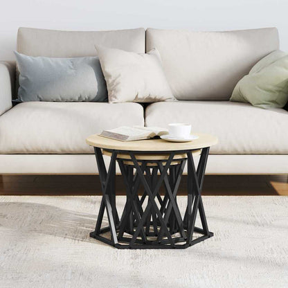 Nesting Beistelltisch 3 pcs Sonoma Eiche 53 x 53 x 40 cm