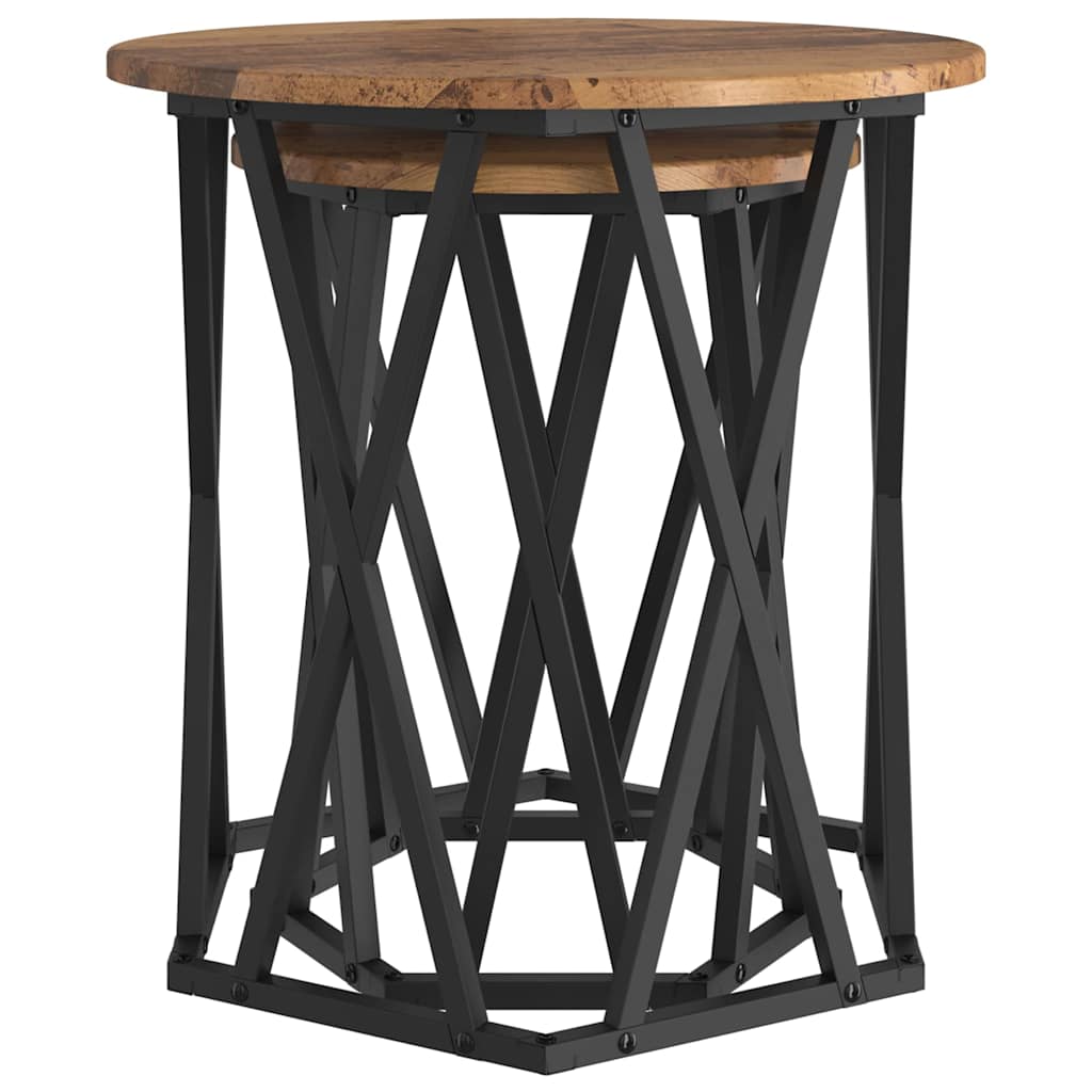 Couchtisch 2 pcs Altholz 50 x 50 x 50 cm