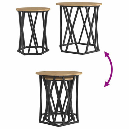 Couchtisch 2 pcs Artisan-Eiche 50 x 50 x 50 cm