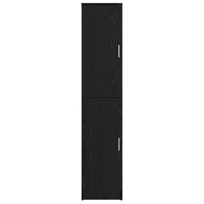 Highboard Schwarze Eiche 35 x 39 x 168 cm Holzwerkstoff