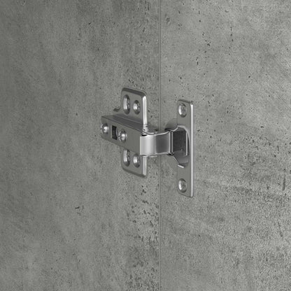 Highboard Betongrau 35 x 39 x 168 cm Holzwerkstoff