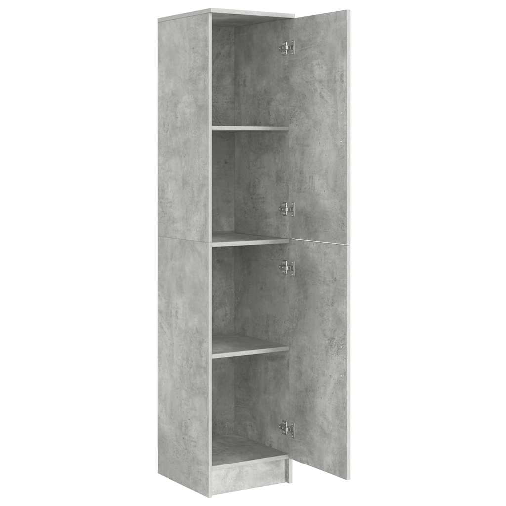 Highboard Betongrau 35 x 39 x 168 cm Holzwerkstoff