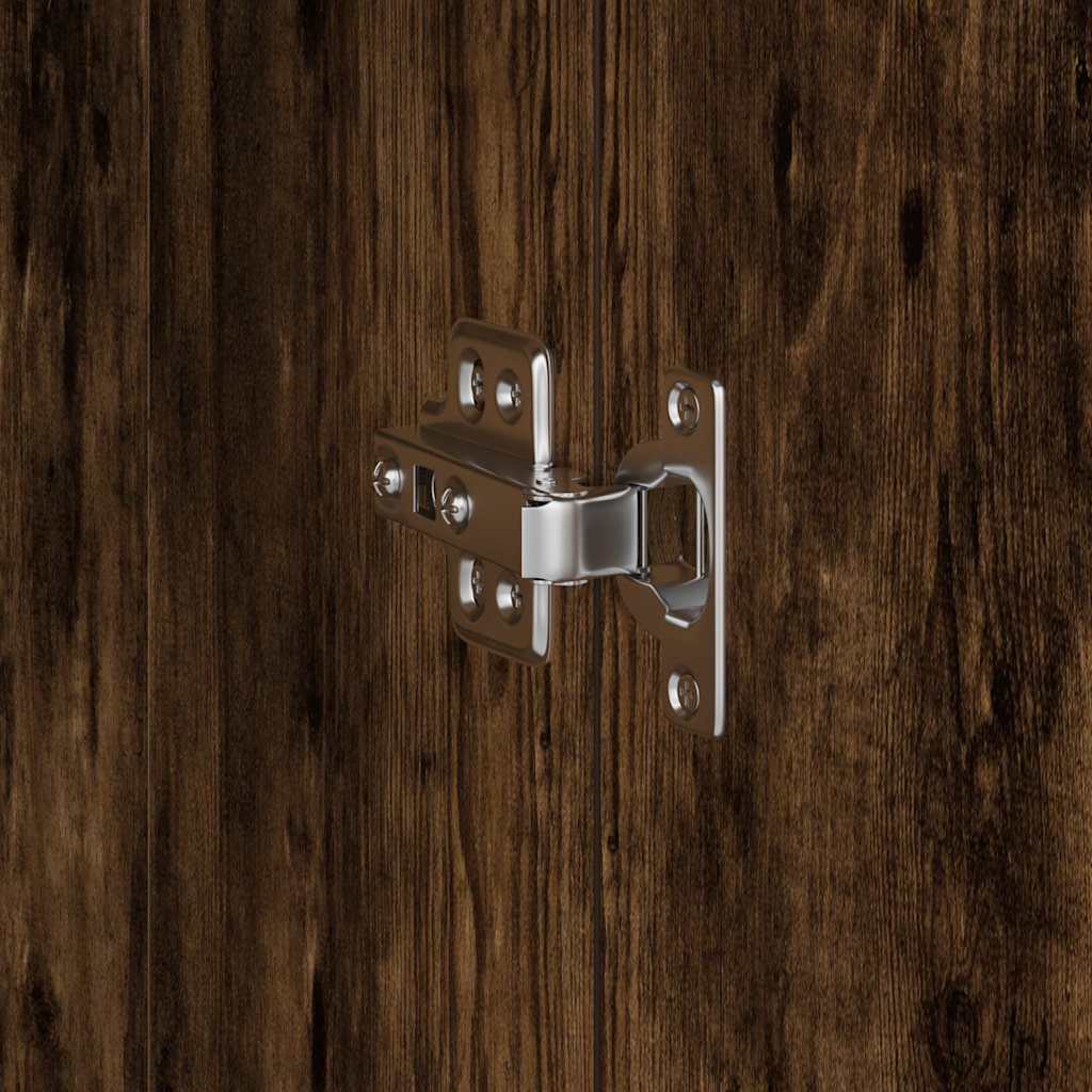 Highboard Räuchereiche 35 x 39 x 168 cm Holzwerkstoff