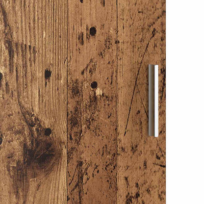 Highboard Altholz 35 x 39 x 168 cm Holzwerkstoff