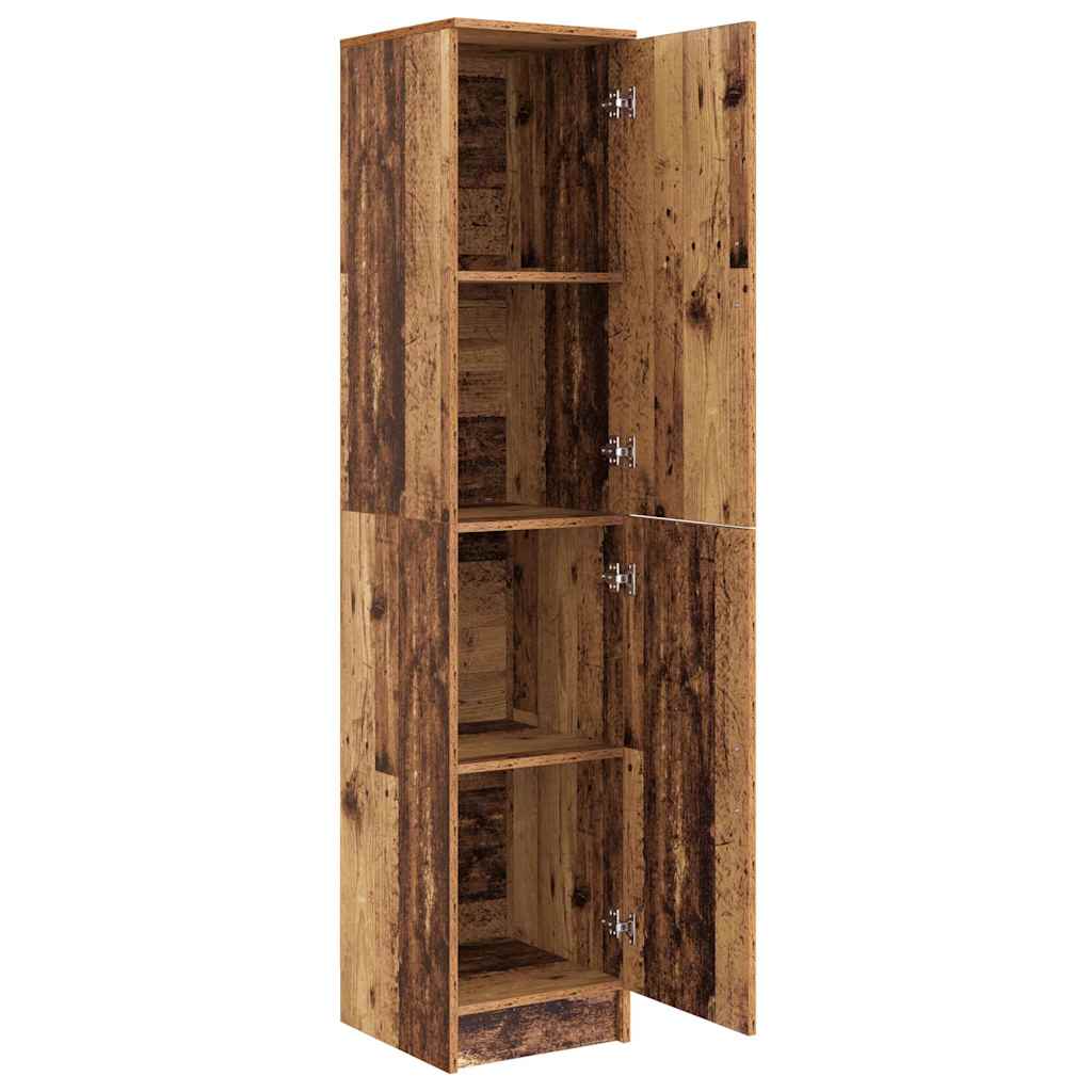 Highboard Altholz 35 x 39 x 168 cm Holzwerkstoff