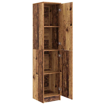 Highboard Altholz 35 x 39 x 168 cm Holzwerkstoff