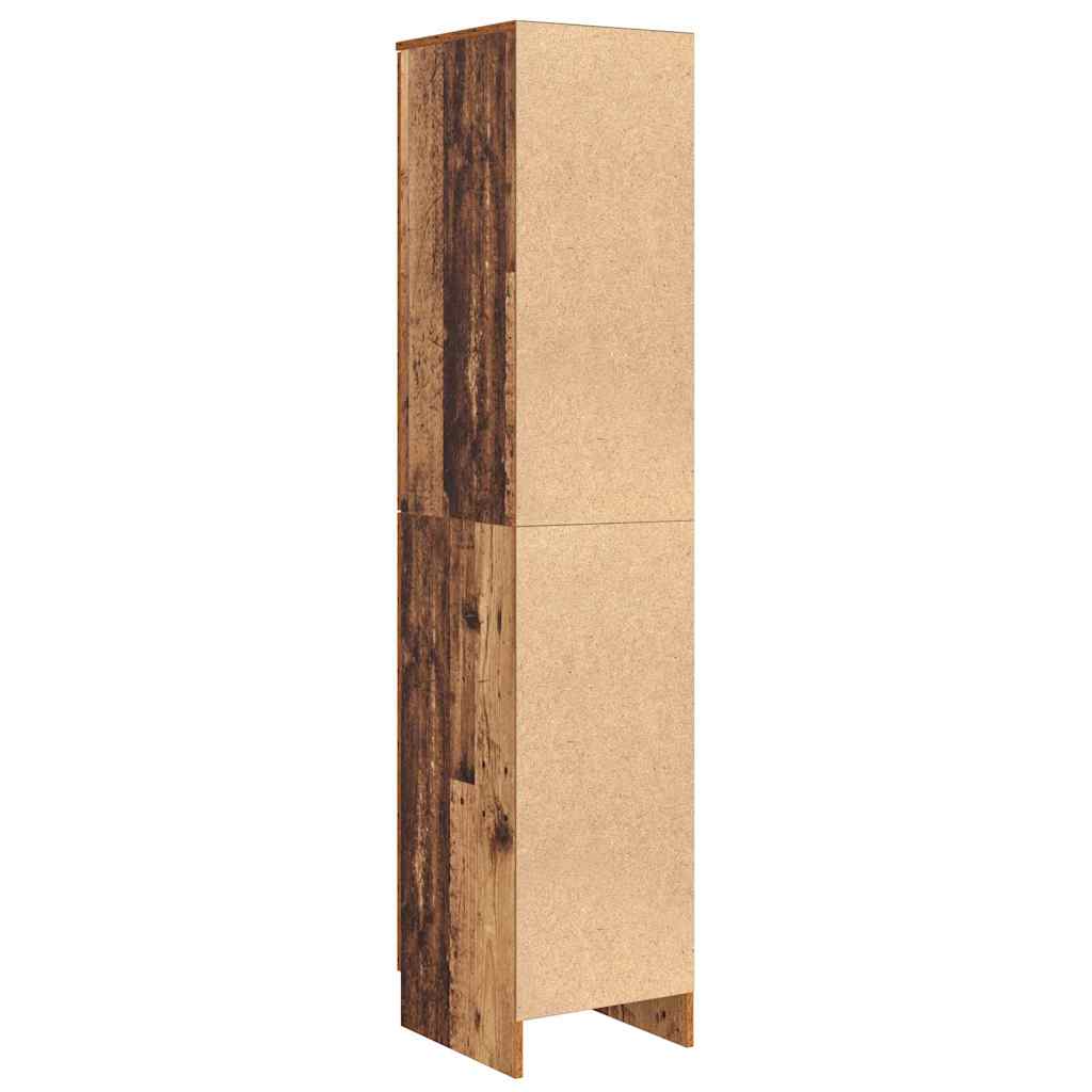 Highboard Altholz 35 x 39 x 168 cm Holzwerkstoff