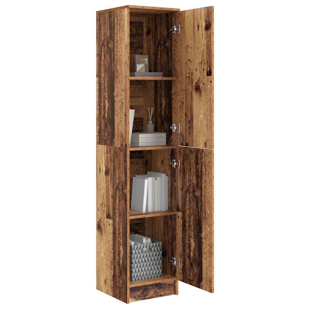Highboard Altholz 35 x 39 x 168 cm Holzwerkstoff