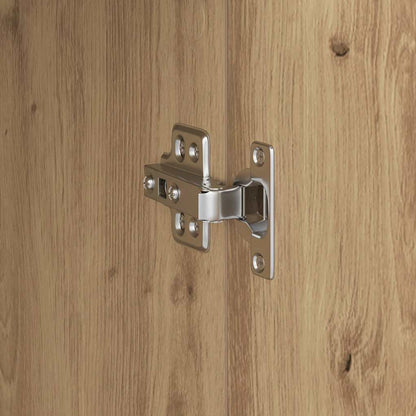 Highboard Eiche handwerklich 35 x 39 x 168 cm Holzwerkstoff