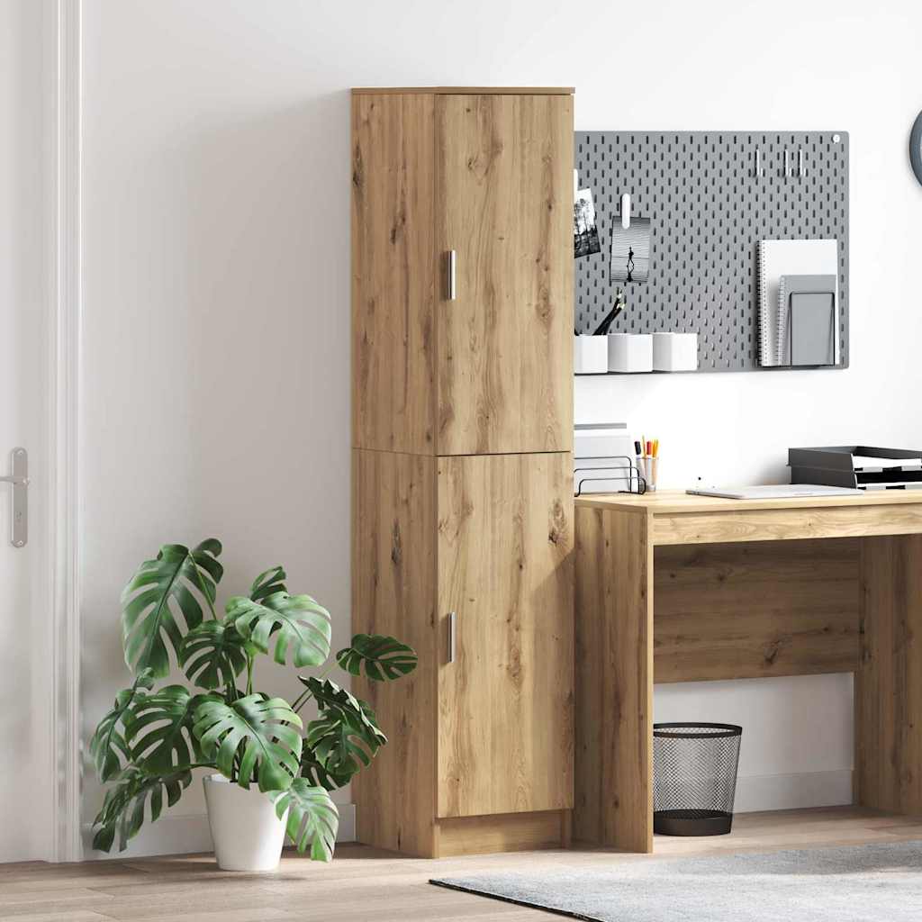 Highboard Eiche handwerklich 35 x 39 x 168 cm Holzwerkstoff